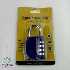 Combination Lock 4 Digit Padlock, for School Gym Locker, Sports Locker, Fence